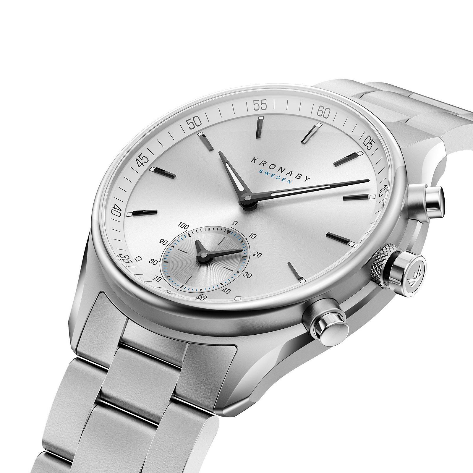 Чоловічий гібридний смарт-годинник KRONABY SEKEL A1000-0715, традиційний годинник, водостійкість 100 метрів, фото №2