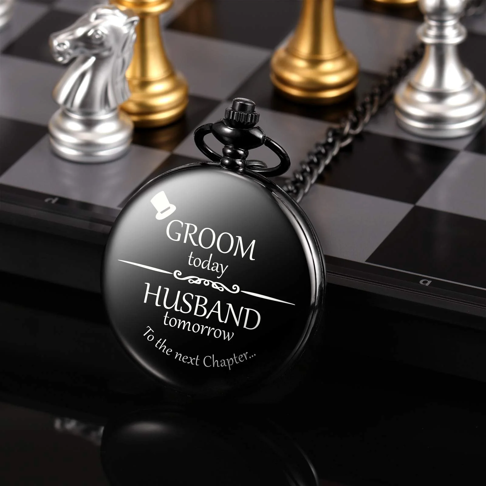 Кишеньковий годинник TREEWETO Персоналізований гравірований для чоловіків Кварцовий Fobwatch, фото №5 Кишеньковий годинник TREEWETO Персоналізований гравірований для чоловіків Кварцовий Fobwatch, фото №5