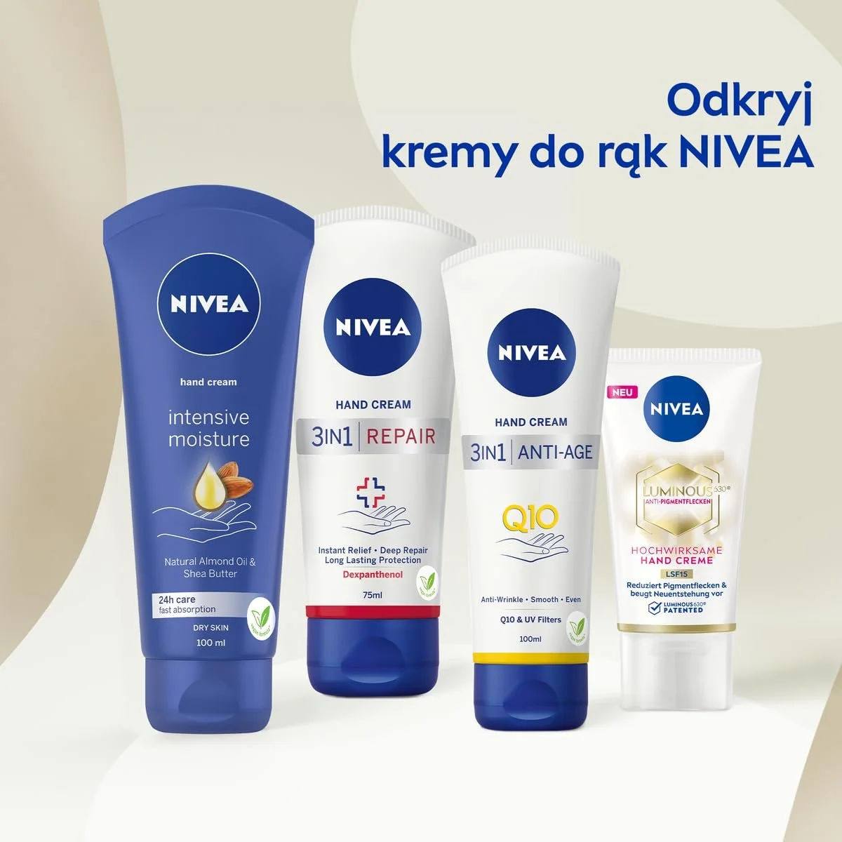 Крем для рук NIVEA Intense Knitted 100мл (5 шт. в упаковці), фото №8 Крем для рук NIVEA Intense Knitted 100мл (5 шт. в упаковці), фото №8
