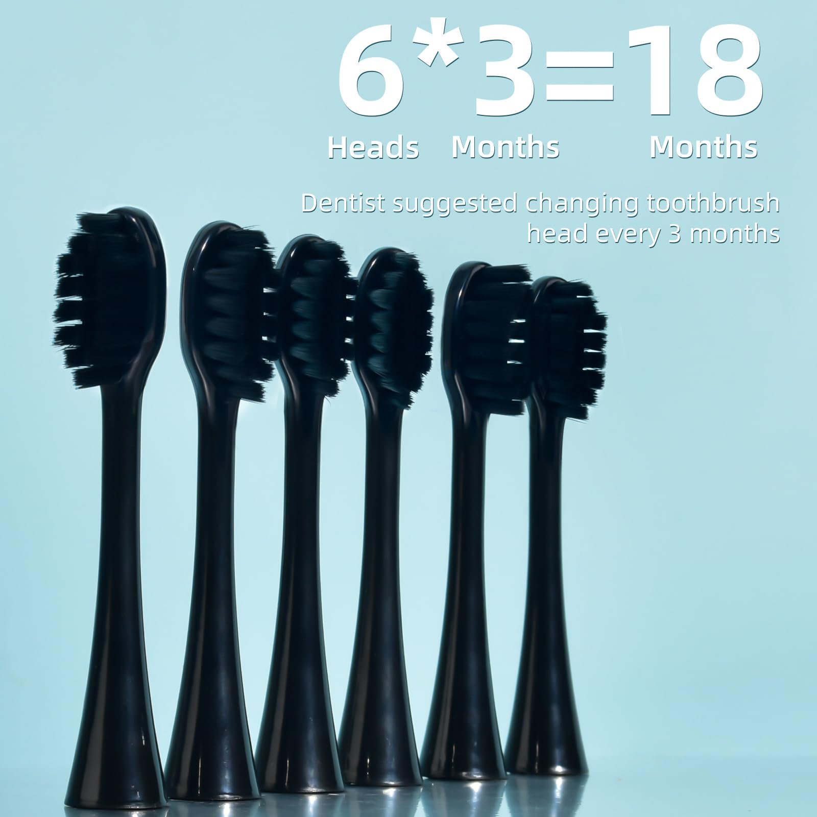 Електрична звукова зубна щітка Y-Kelin Dupont, таймер на 2 хвилини, 5 режимів чищення з функцією відбілювання Чорна, фото №4