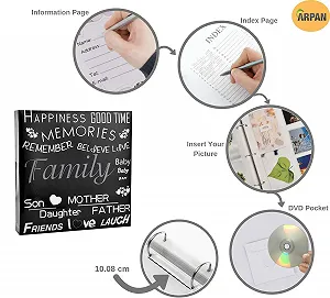 Фотоальбом ARPAN для 500 фотографий 10x15 см Черный Пластик Бумага 34 x 33 см synthetic.ua - Фото 1