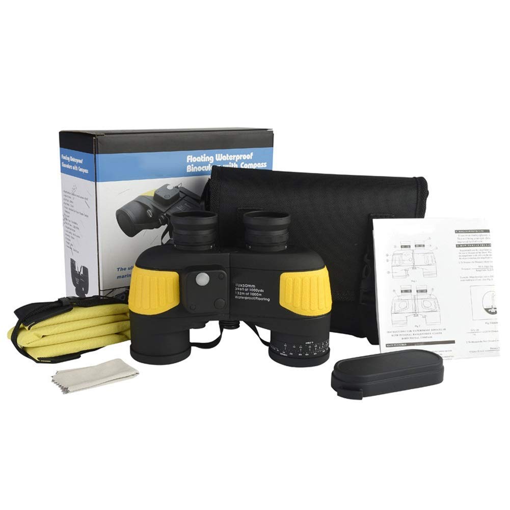 Бінокль Marine Waterproof Anti-fog 10x50 з внутрішнім далекоміром та компасом, фото №3