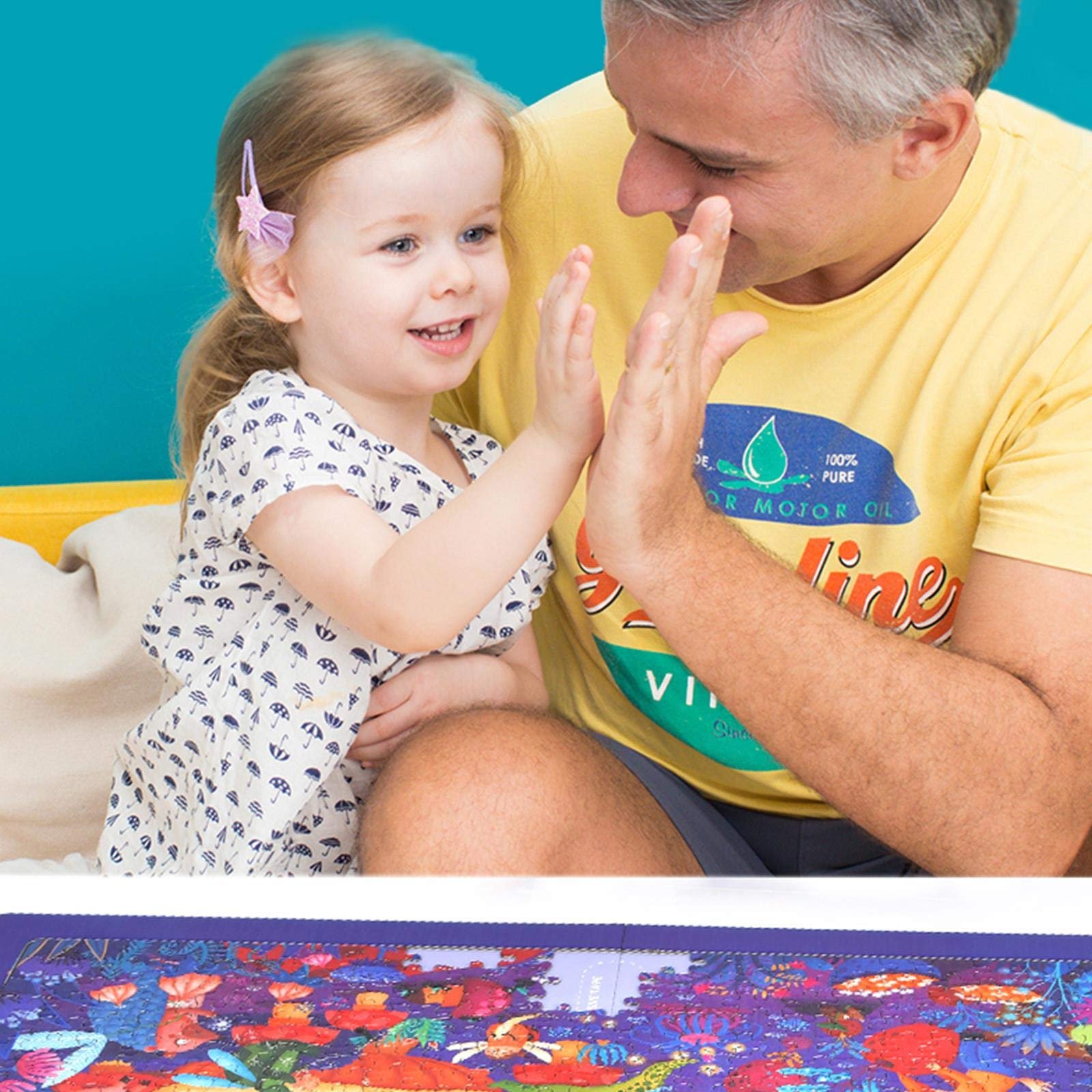 Пазл boppi Mideer Captain Bear's Birthday Party 500 деталей 52 см с рамкой и шнуром для подвешивания, фото №9