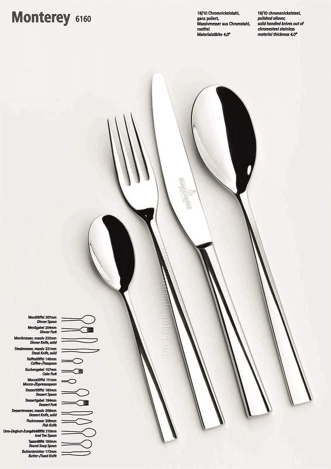 Ложки кавові Picard & Wielpütz Monterey Набір 6 шт, фото №3