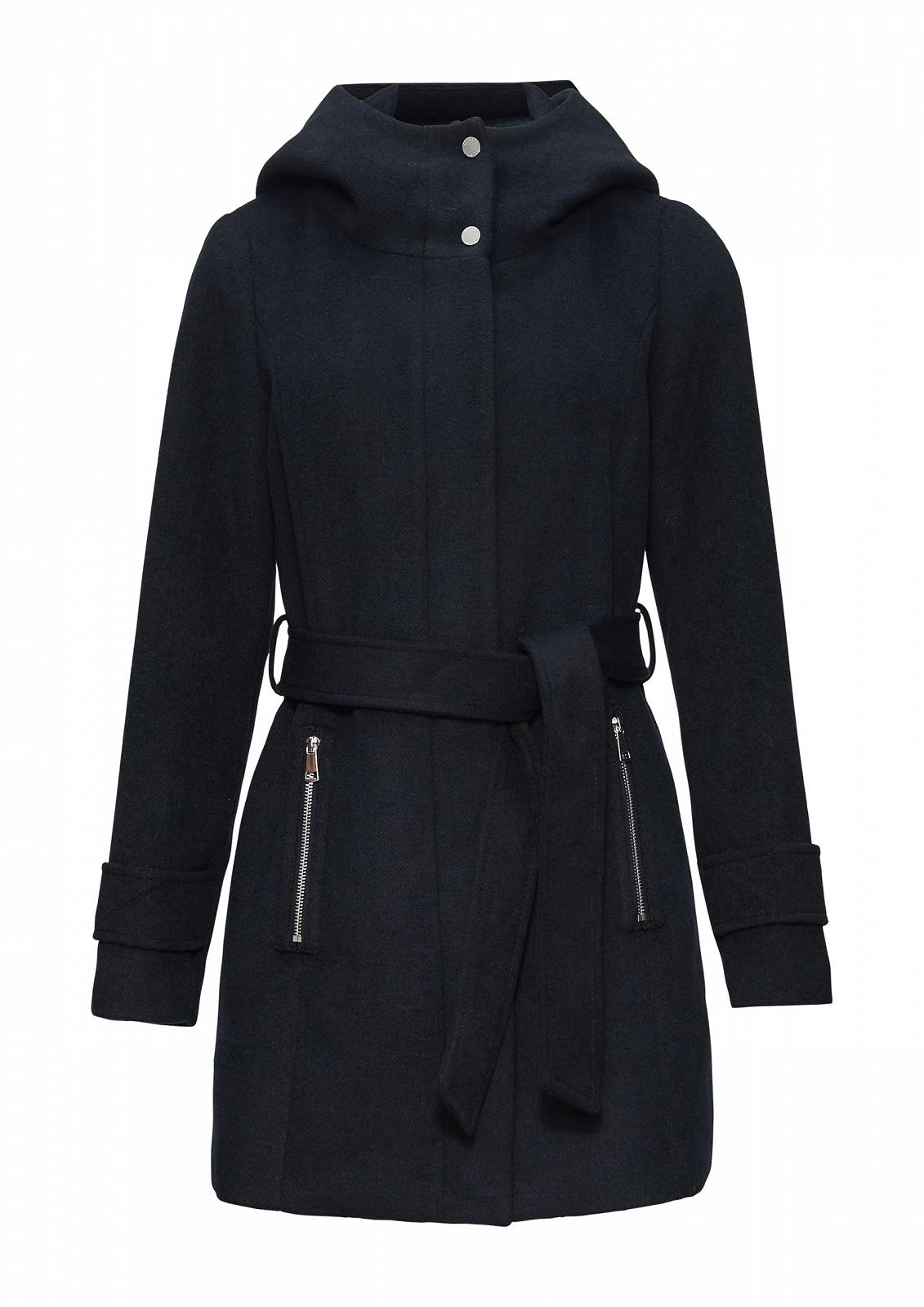 Пальто s.Oliver з короткої вовни з поясом, фото №1 Пальто s.Oliver з короткої вовни з поясом, фото №1