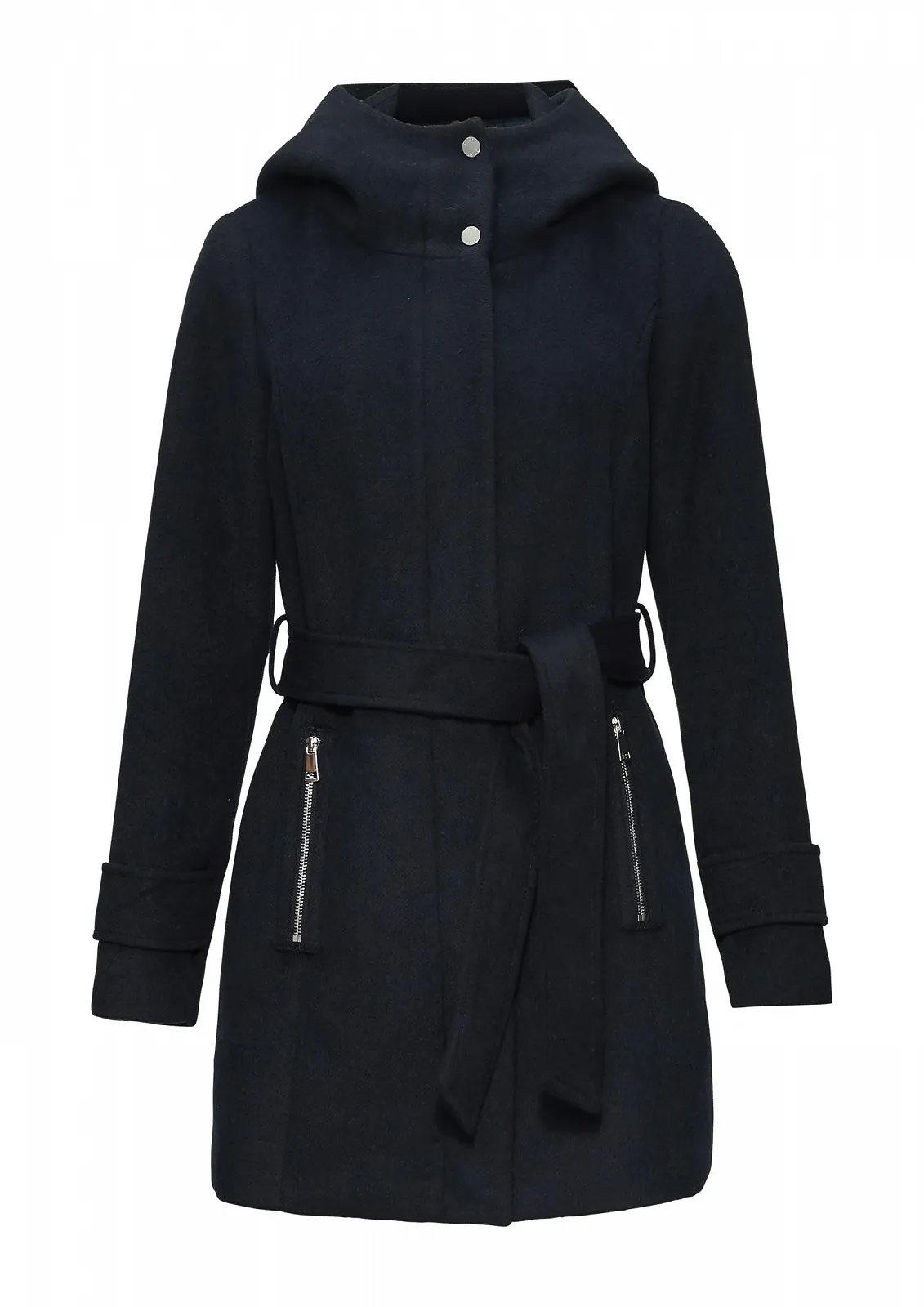 Пальто s.Oliver из короткой шерсти с поясом, фото №1