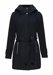 Пальто s.Oliver из короткой шерсти с поясом - Фото 1