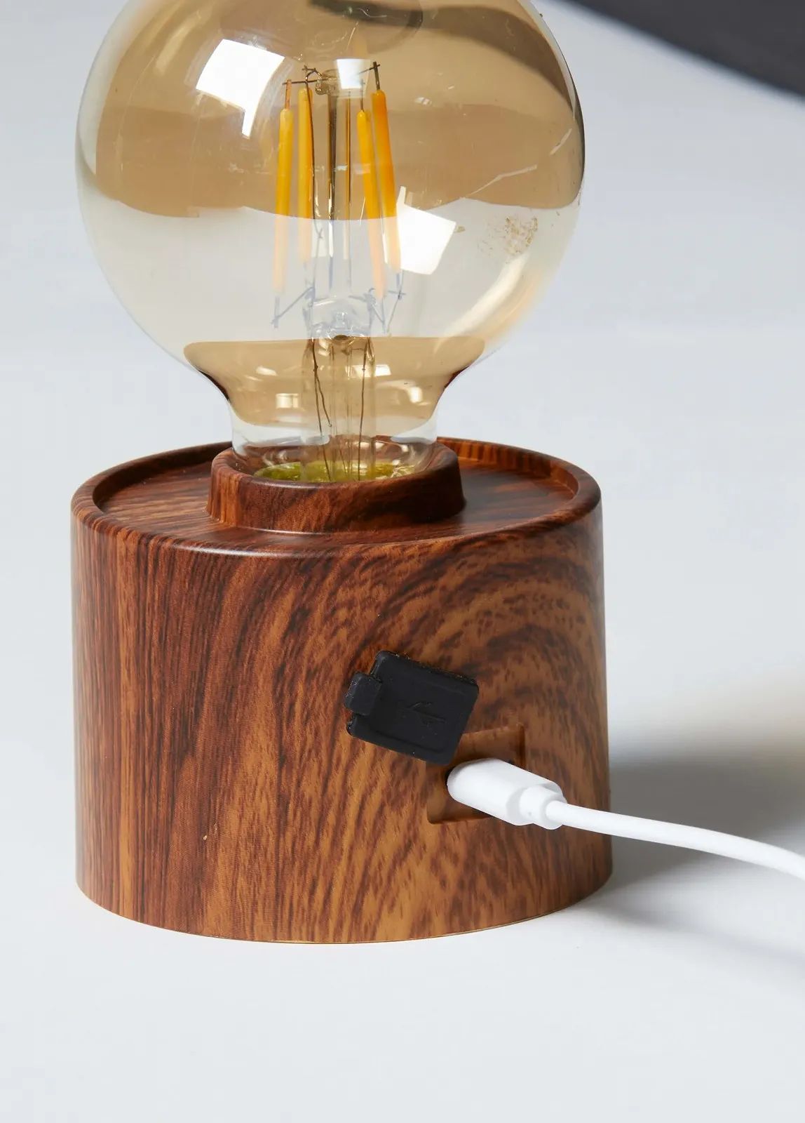 Настільна лампа Northpoint Edison LED USB-C Горіх, фото №4