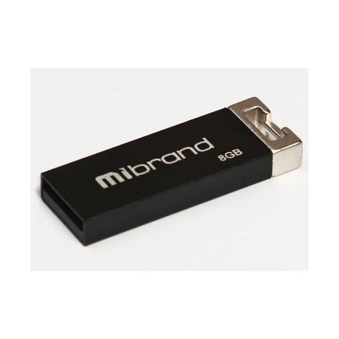 USB флеш-накопичувач Mibrand 8GB Сhameleon Black 2.0 MI2.0/CH8U6B, фото №1