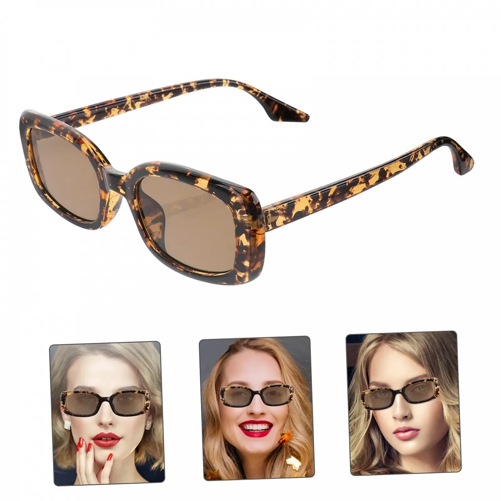 Квадратные Солнцезащитные Очки Vintage-стиль PACKOVE 3 пары, фото №2