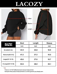 Женский Свитшот LACOZY с длинными рукавами, круглым вырезом, повседневный пуловер, свободный осенний топ - Фото 1