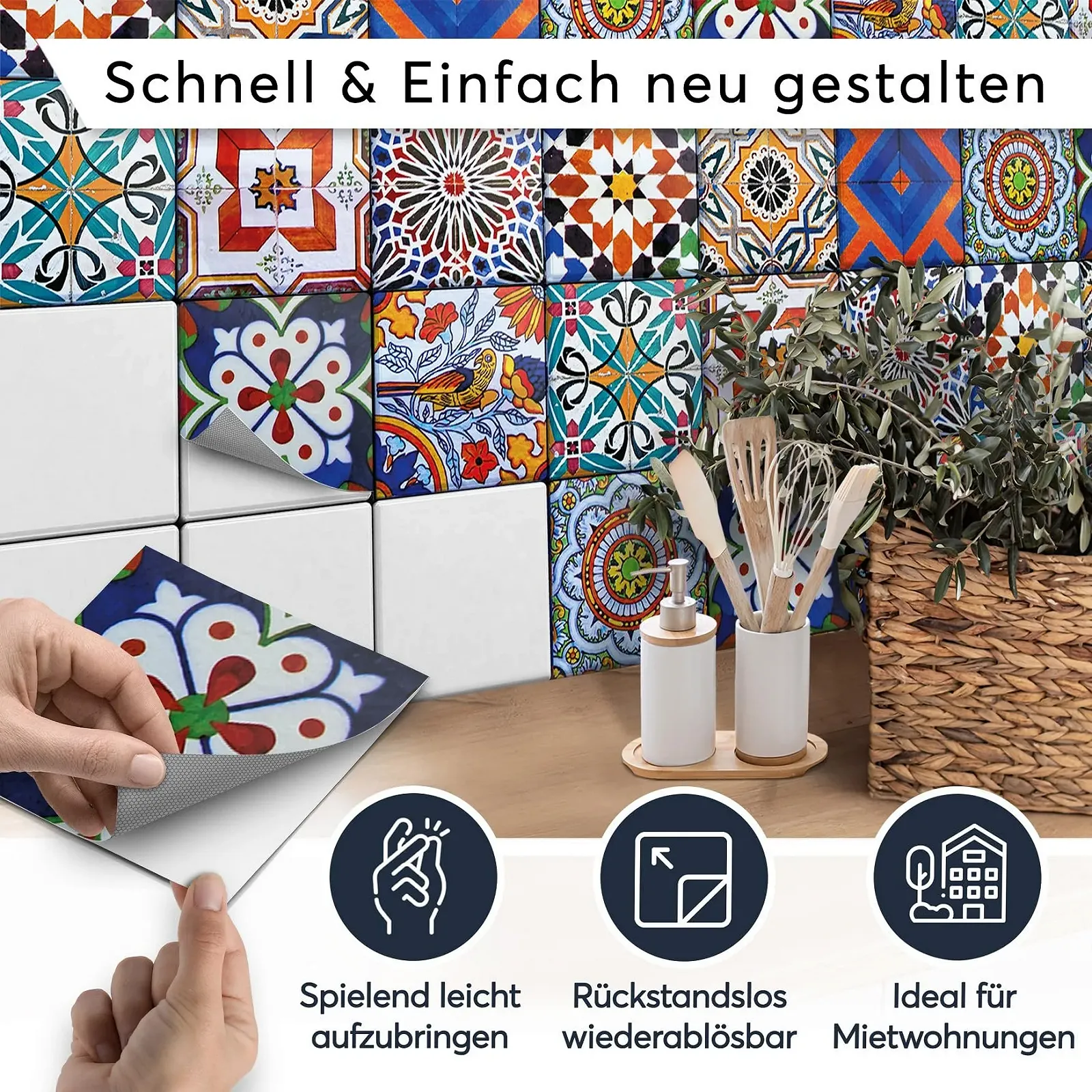 Наклейка на плитку creatisto Portuguese Tiles 9 шт. 20 x 20 см, фото №2