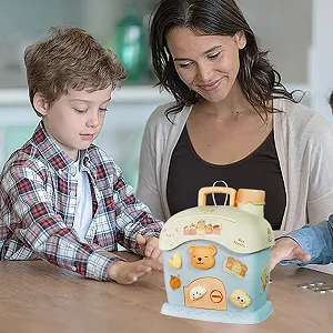 Скарбничка-будиночок з ключем та наклейками synthetic.ua - Фото 1