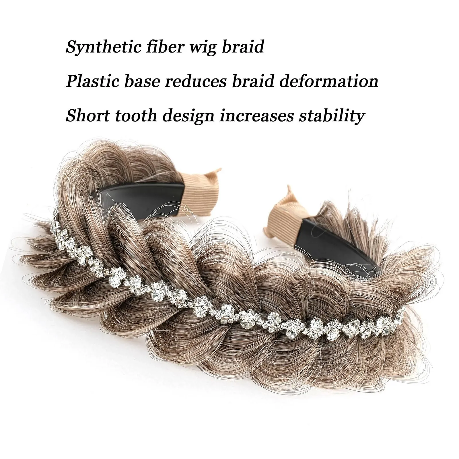 Обруч для волосся плетений TOECWEGR, фото №4