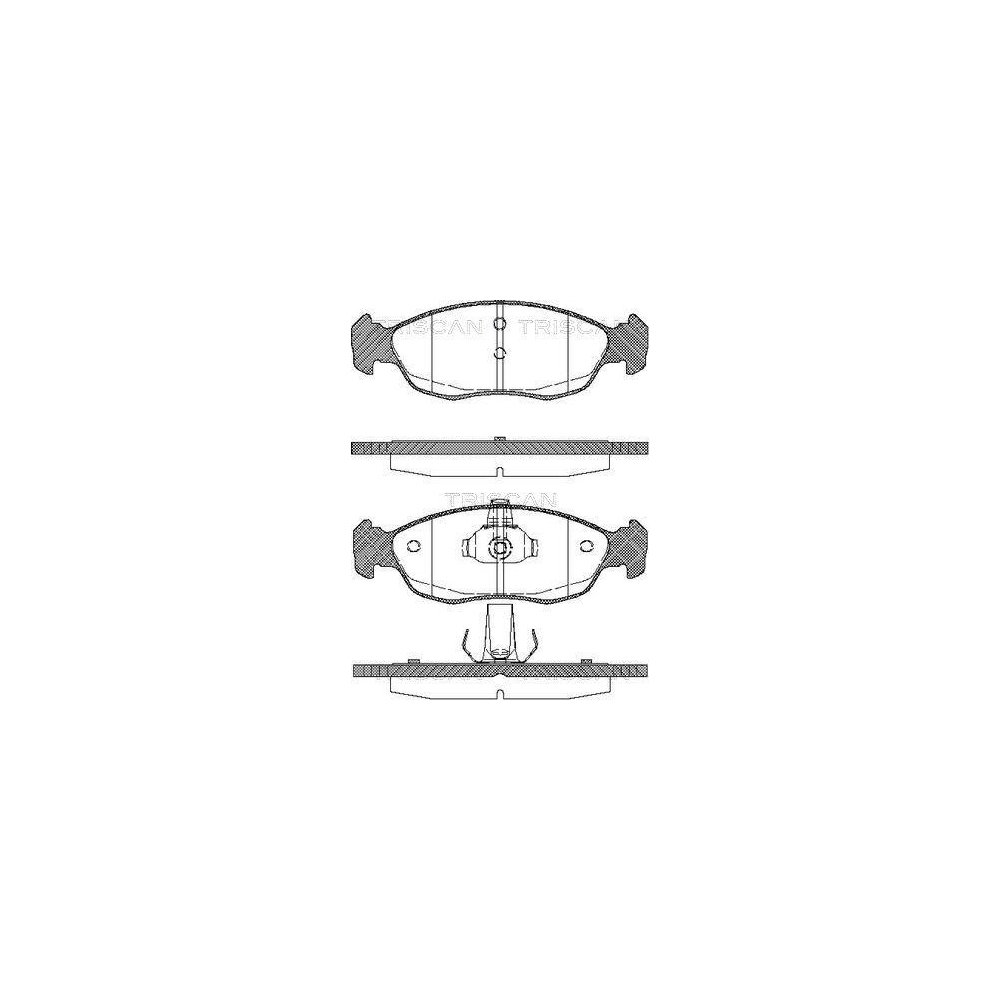 Комплект тормозных колодок, дисковый тормоз TRISCAN 8110 28009 для CITROËN PEUGEOT, фото №1