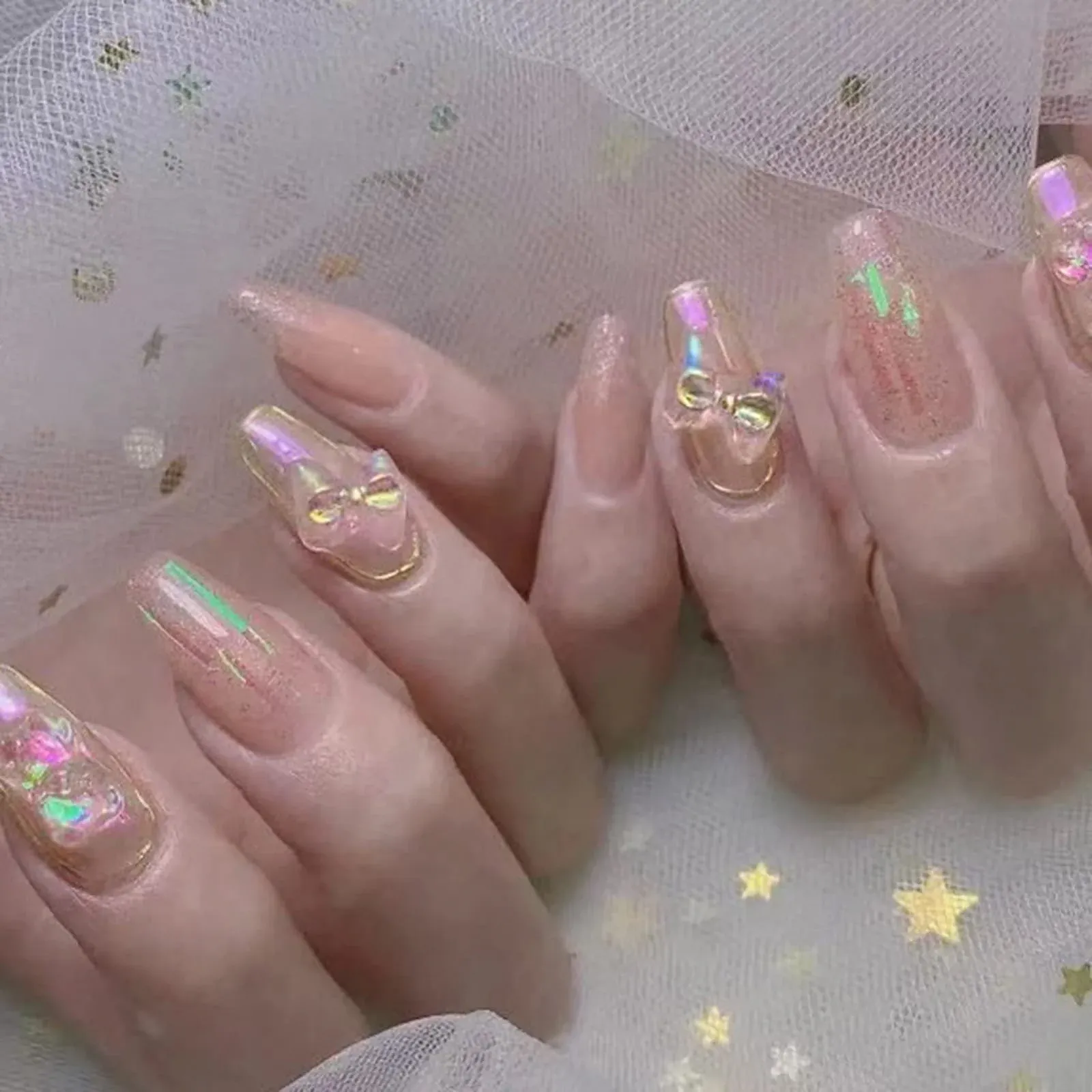 Стразы для ногтей 3D Бантики из смолы, Стразы для ногтей, Самоцветы для ногтей, Бриллианты для ногтей, Заклепки для ногтей, Кристаллы для ногтей Блестки для ногтей, Жемчуг для ногтей, Наклейки для ногтей в форме мишки-бабочки для украшения ногтей, для ногтей, фото №7