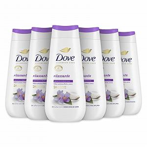 Гель для душу Dove Relaxing зволожуючий без SLES 6 шт по 225 мл - Фото 1