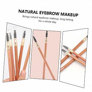 Карандаш для бровей Beaupretty 2st Двусторонний с кистью Деревянный Водостойкий synthetic.ua - Фото 1