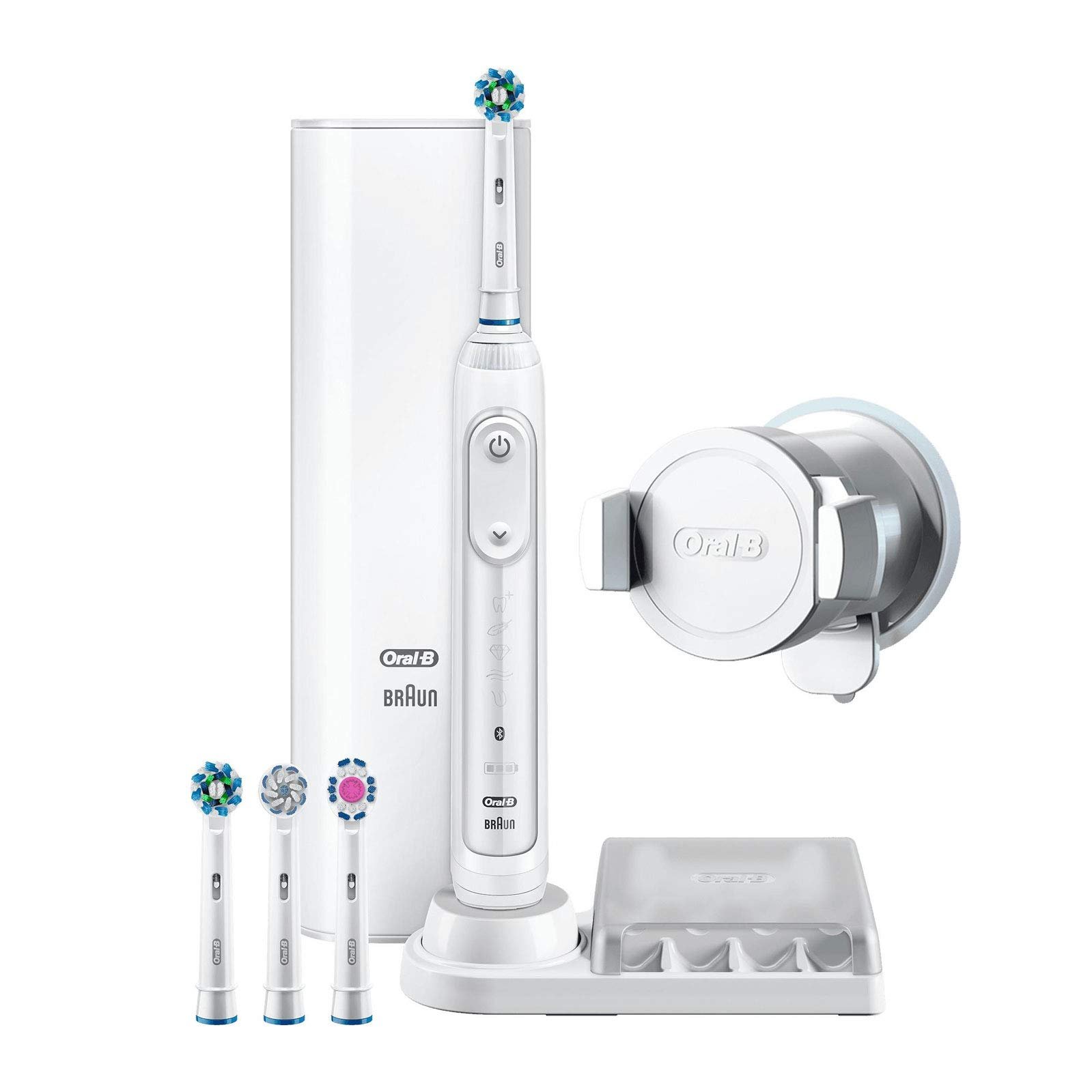Электрическая зубная щетка Oral-B Genius 9000N с интеллектуальным определением положения, 4 запасные насадки и премиальный дорожный зарядный футляр, фото №1