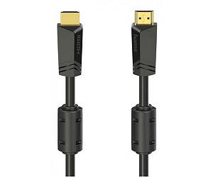 HAMA Кабель HDMI 4K Ethernet Gold 10 m Black - Фото 1