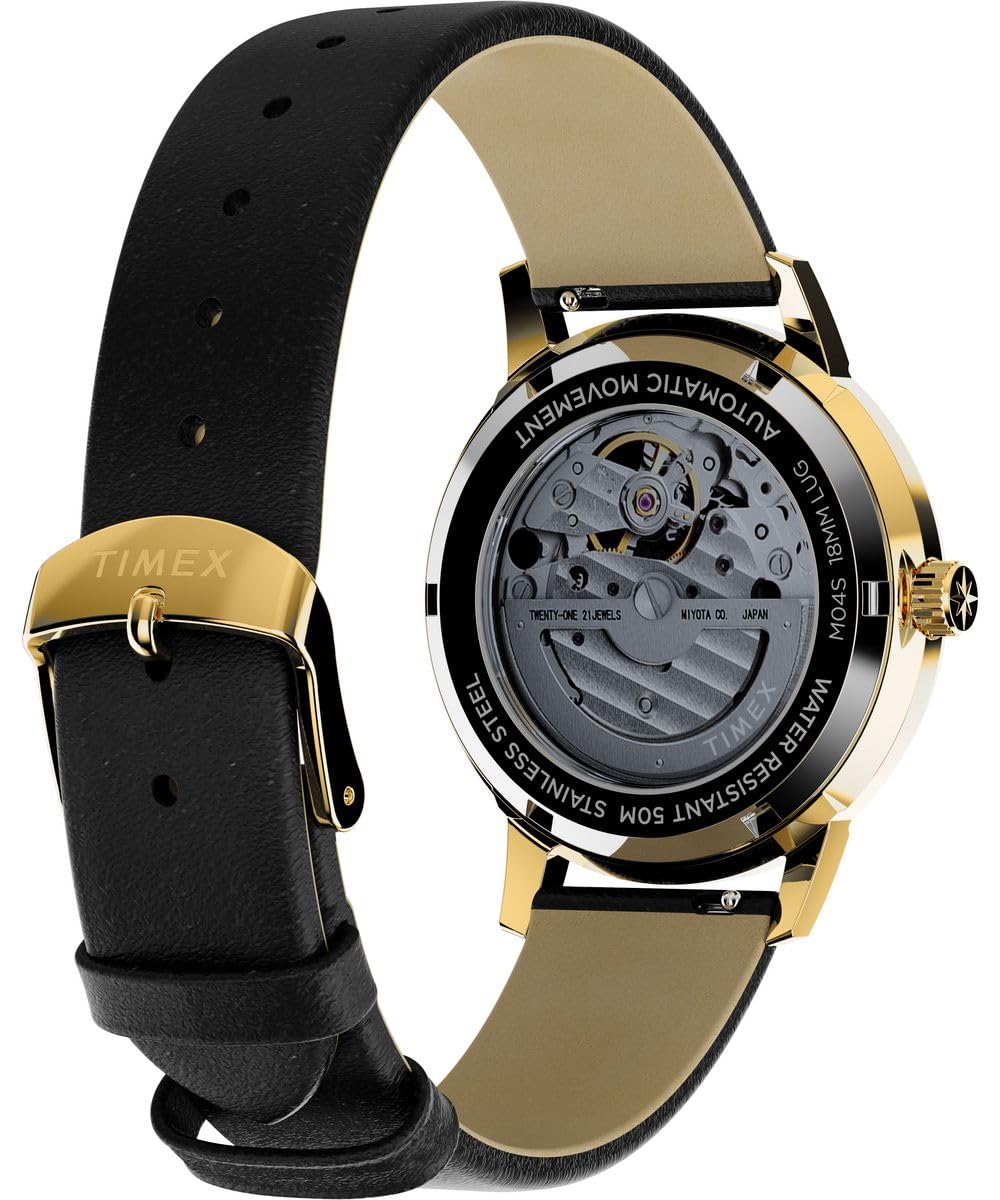 Годинник Timex Celestial Automatic для жінок на шкіряному ремінці, фото №5