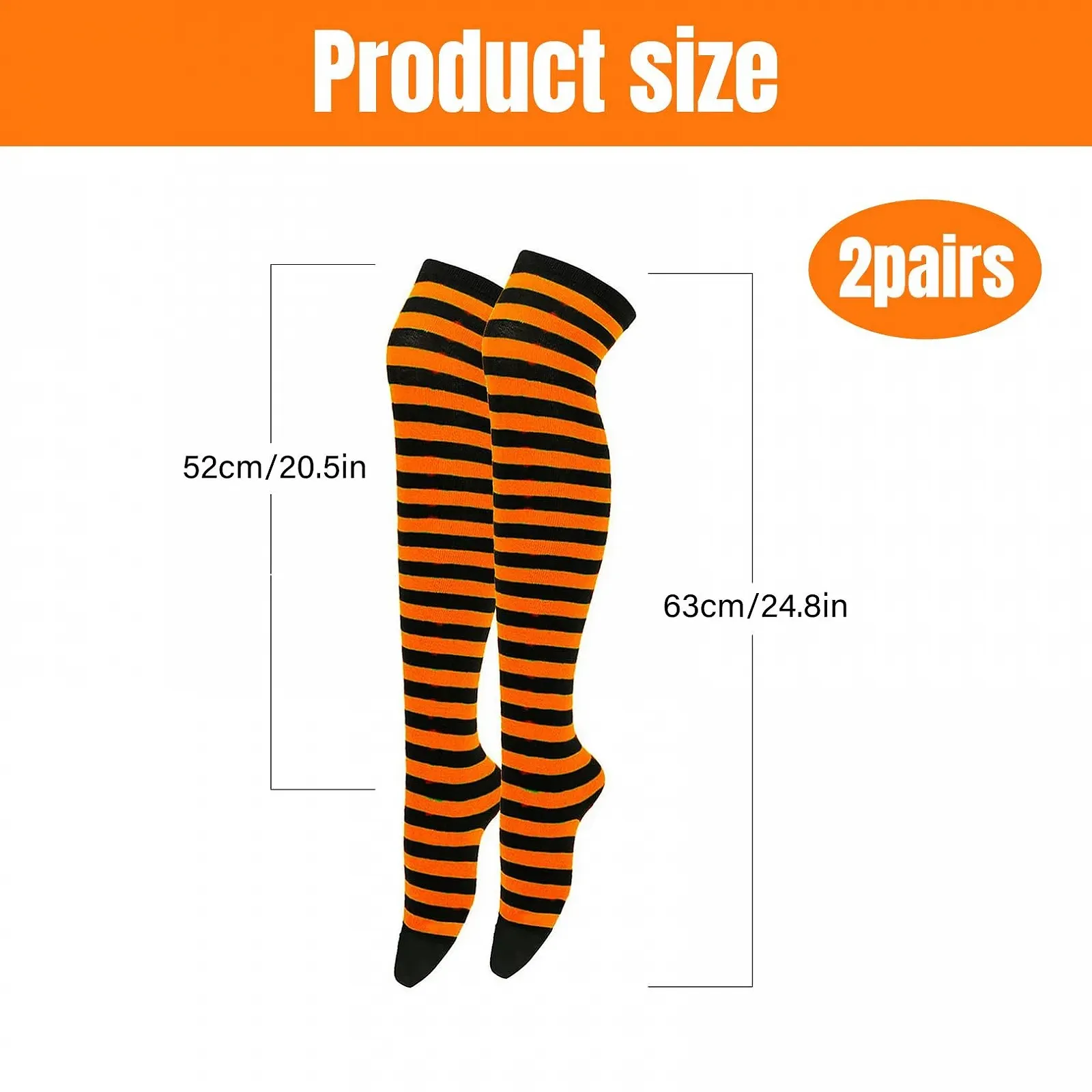 2 пары гольфов выше колен на Хэллоуин, женские длинные полосатые носки, гольфы выше колен, гольфы до колен, женские очень длинные носки, высокие носки для сапог для женщин и девушек, фото №2 2 пары гольфов выше колен на Хэллоуин, женские длинные полосатые носки, гольфы выше колен, гольфы до колен, женские очень длинные носки, высокие носки для сапог для женщин и девушек, фото №2