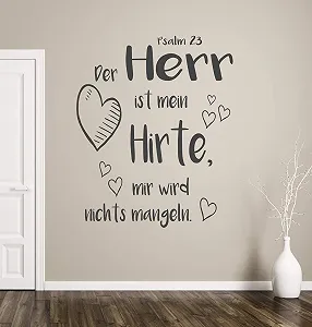 Наклейка на стіну pk234 Der Lr ist mein Hirte Німецька мова - Фото 1