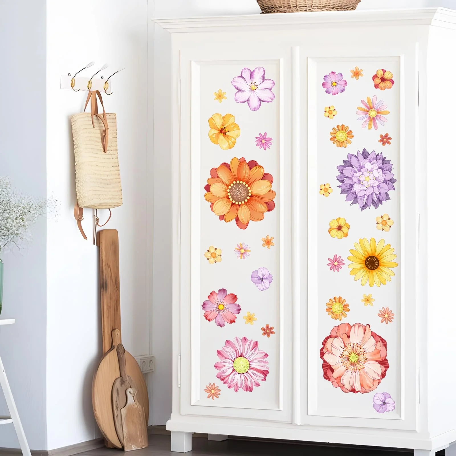 Наклейки на стіну Supzone Ромашки акварельні 24 шт., фото №1