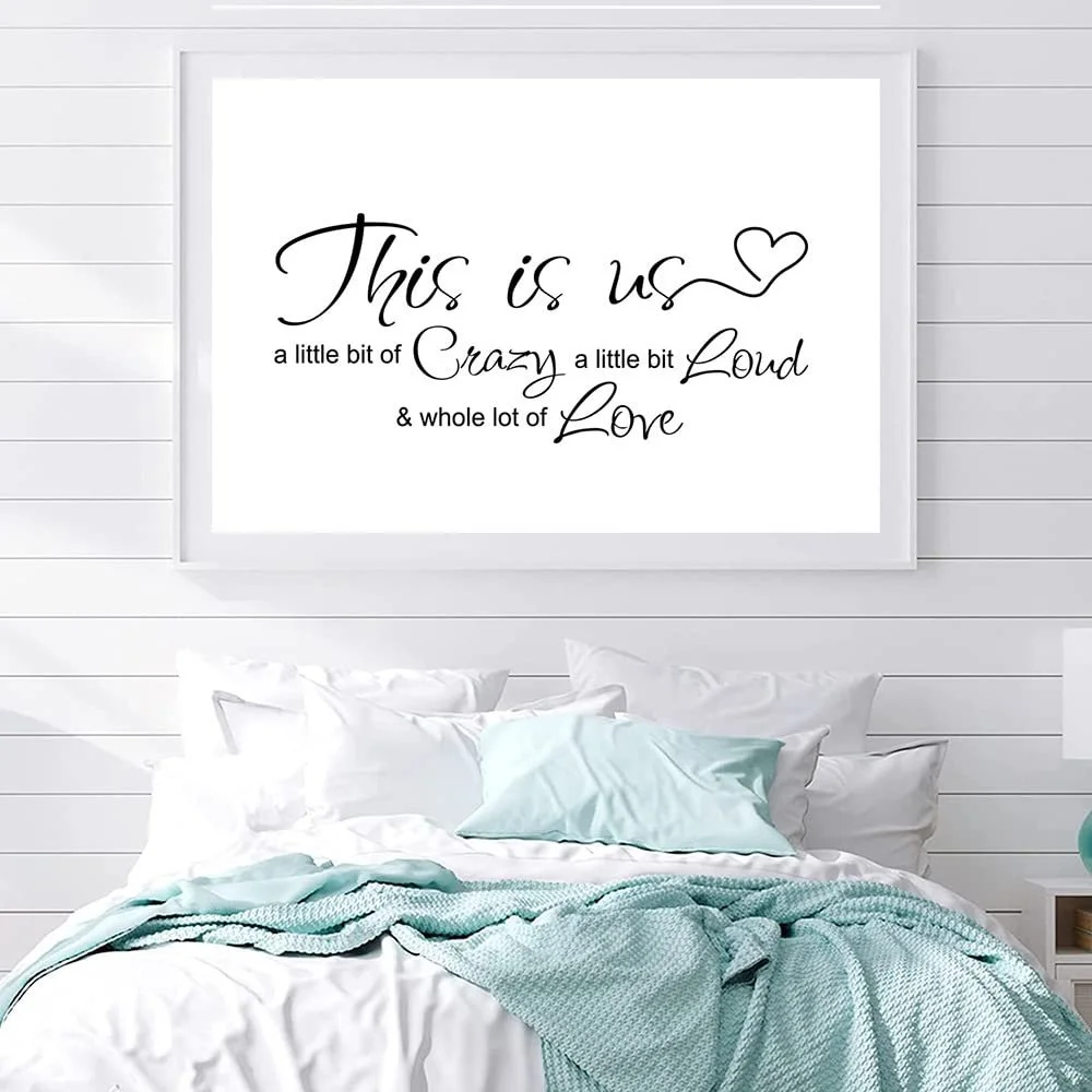 Наклейка на стіну This is Us Crazy Loud Love Vinyl, фото №2