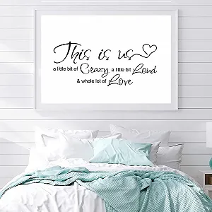 Наклейка на стіну This is Us Crazy Loud Love Vinyl synthetic.ua - Фото 1