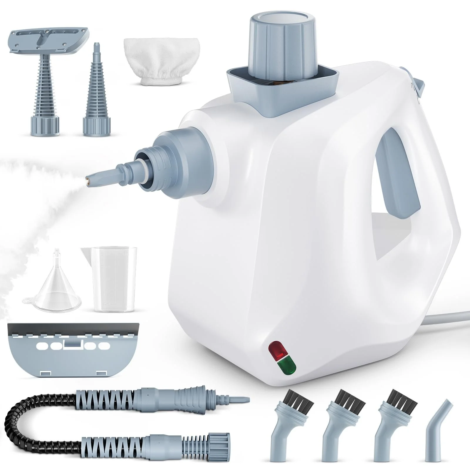 Пароочисник MINENICE, 1000 Вт, ручний пристрій для підлоги, тиск пари 3,2 бар, з 11 аксесуарами, фото №1 Пароочисник MINENICE, 1000 Вт, ручний пристрій для підлоги, тиск пари 3,2 бар, з 11 аксесуарами, фото №1