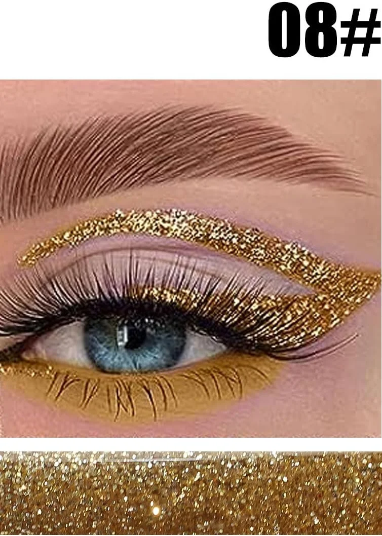 Жидкая Подводка для глаз с блестками (8), фото №2 Жидкая Подводка для глаз с блестками (8), фото №2