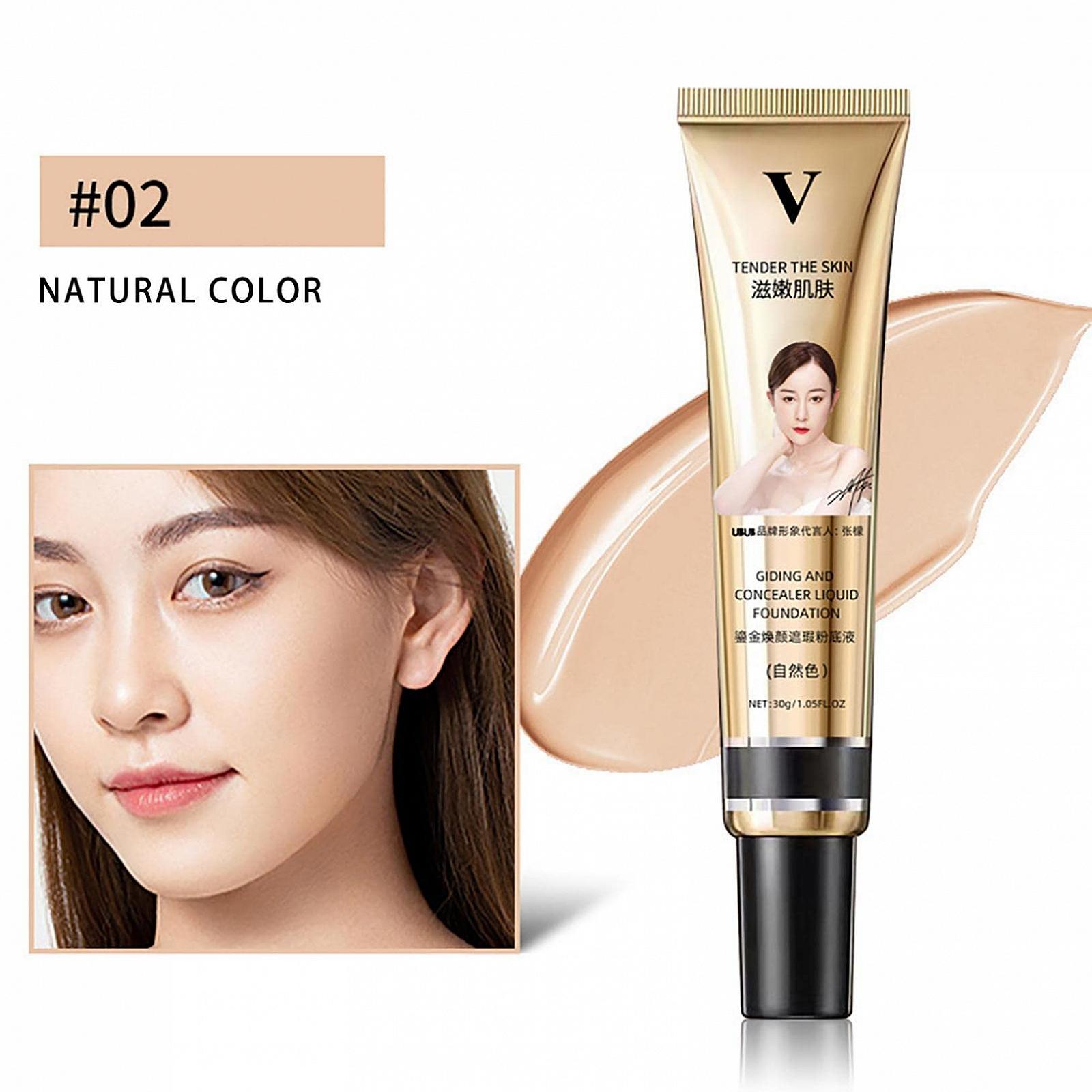 Жидкая основа vokkrv 2022 30 г Full Coverage новая формула матовая водостойкая стойкая безмасляная 03# натуральный цвет, фото №3 Жидкая основа vokkrv 2022 30 г Full Coverage новая формула матовая водостойкая стойкая безмасляная 03# натуральный цвет, фото №3