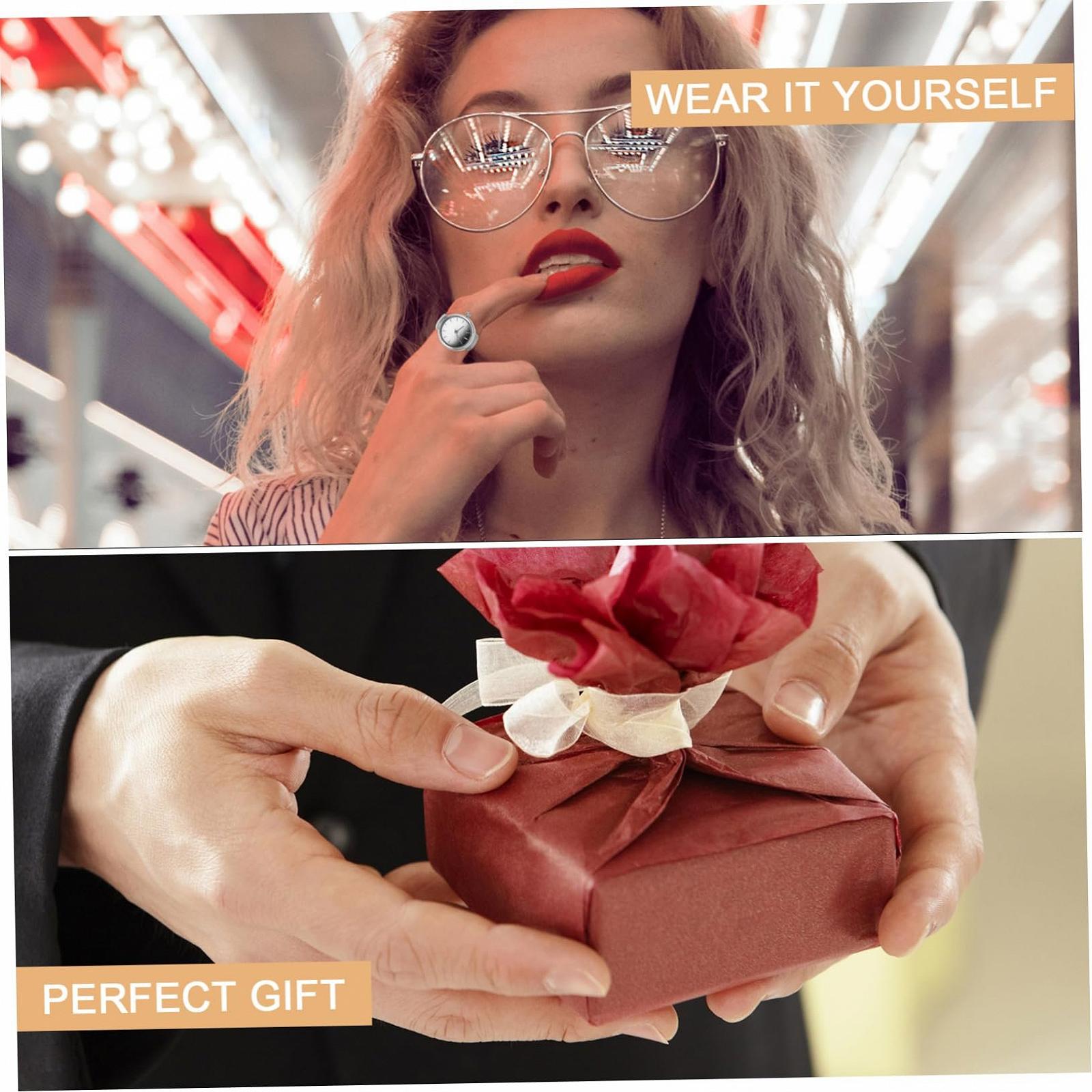 Кольцо-часы Кварцевые часы для женщин и мужчин Эластичный дизайн Стильные часы для пальца для разных случаев, фото №8 Кольцо-часы Кварцевые часы для женщин и мужчин Эластичный дизайн Стильные часы для пальца для разных случаев, фото №8