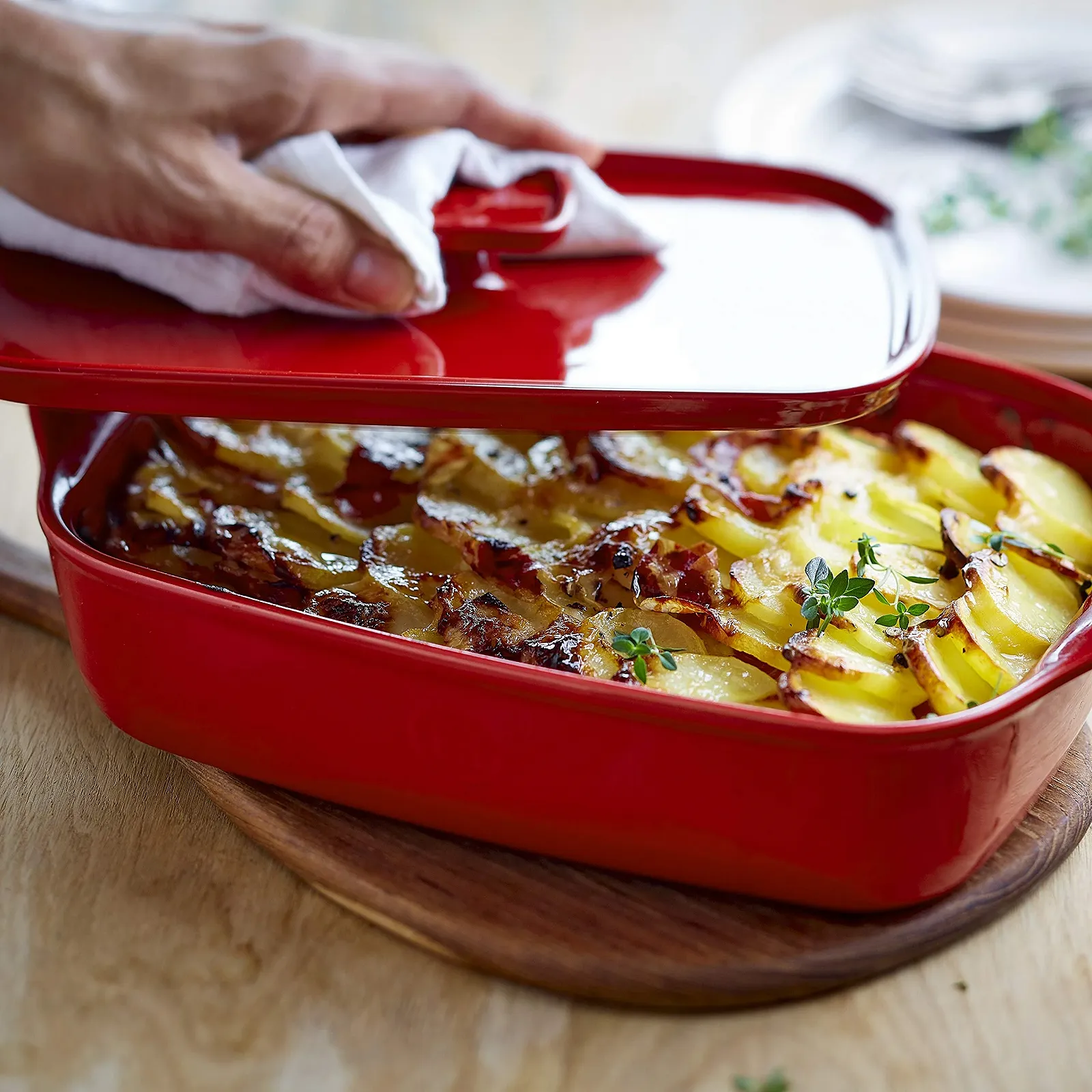 Крышка для формы для запекания Emile Henry EH020052 керамическая White Clay, фото №4