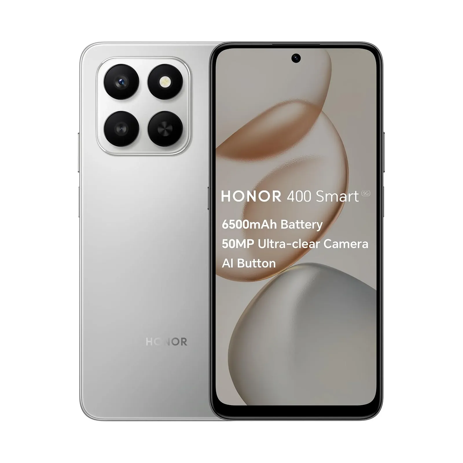 Смартфон Honor 400 Smart Dual 128GB 4GB RAM Meteor Silver, фото №1 Смартфон Honor 400 Smart Dual 128GB 4GB RAM Meteor Silver, фото №1