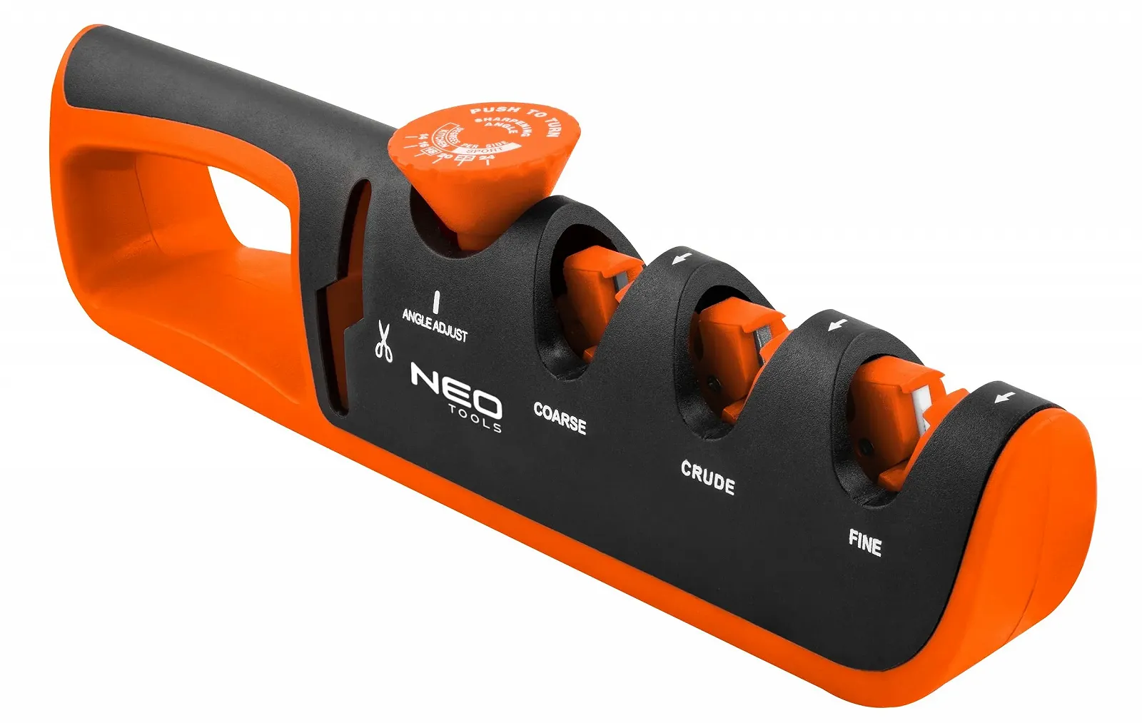 Точило для ножів та ножиць NEO TOOLS 3 типи заточування регульований кут, фото №1