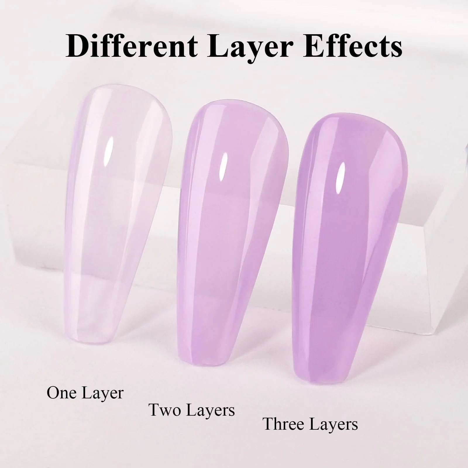 Гель-лак Imtiti Jelly, 1 шт, светло-фиолетовый, 15 мл, прозрачный, фото №3