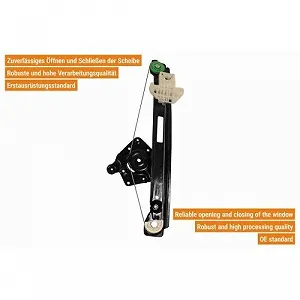 Склопідйомник VAICO V25-0370 для FORD, задній лівий synthetic.ua - Фото 1