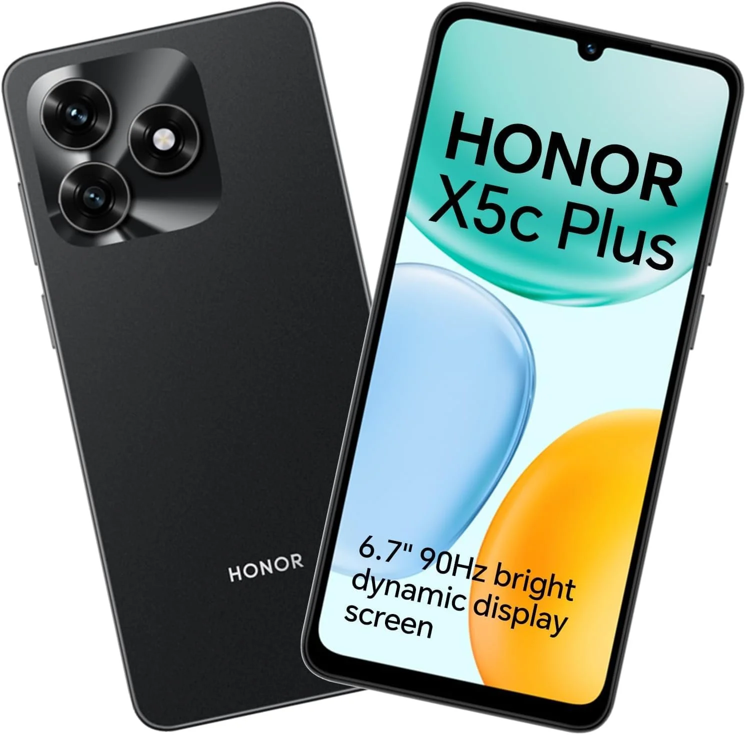 Смартфон HONOR X5c Plus Dual SIM 4G 4 ГБ + 256 ГБ 6.74" 90 Гц 50 Мп 5130 мАг Android 15 Black, фото №1