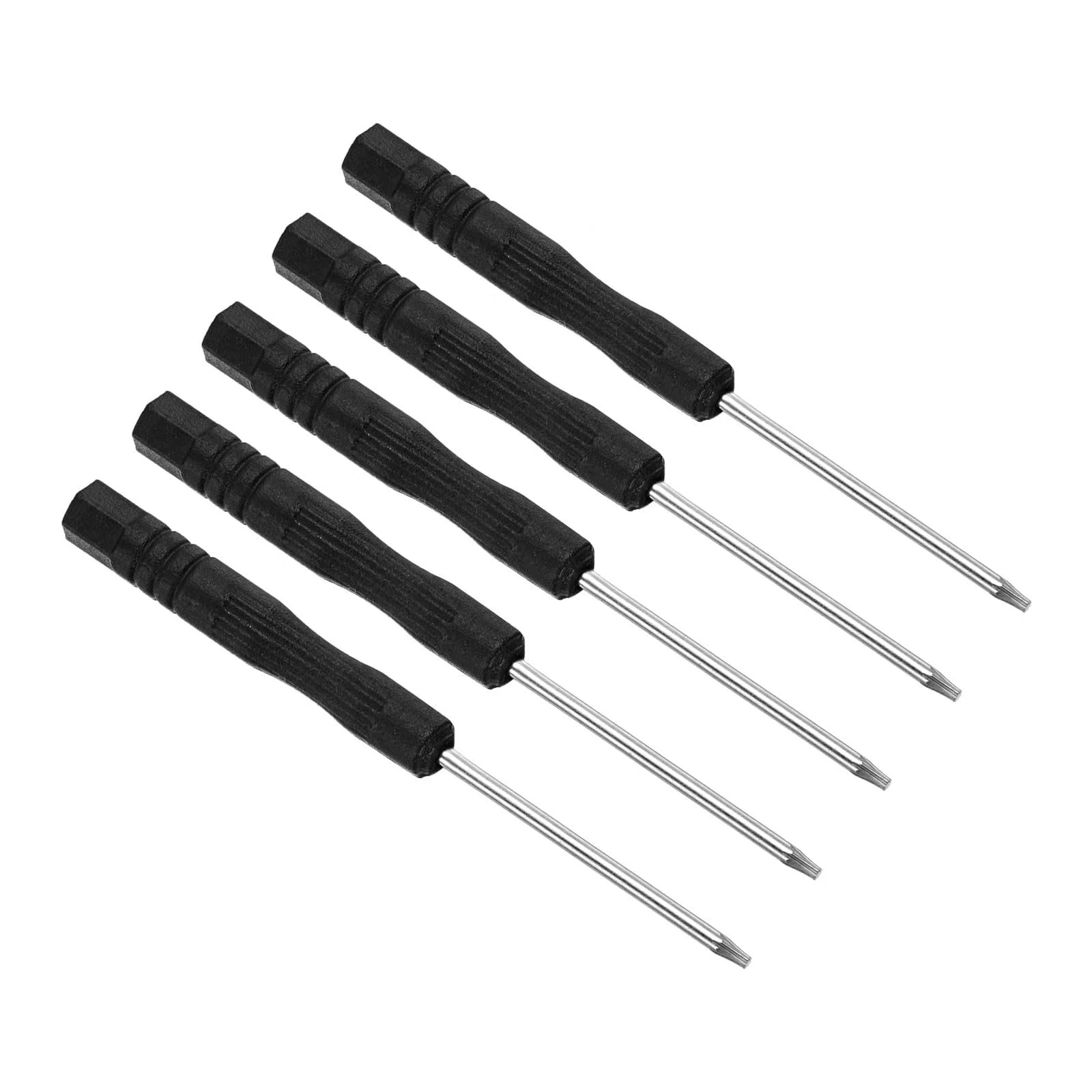 Викрутка Torx Tiny T5 80 мм сталева з нековзною ручкою 5 шт., фото №1