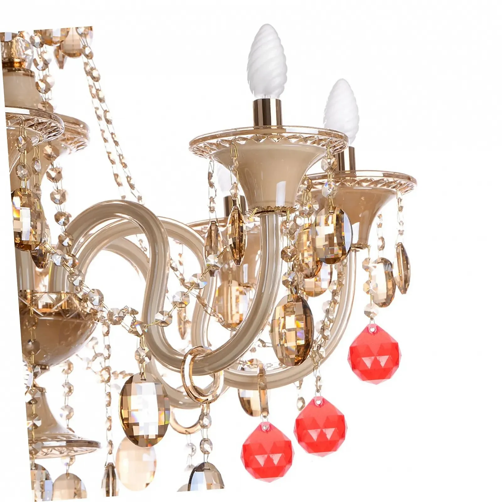 Підвіска Кришталь PLAFOPE Набір Червоний Кристал для нігтів, фото №5