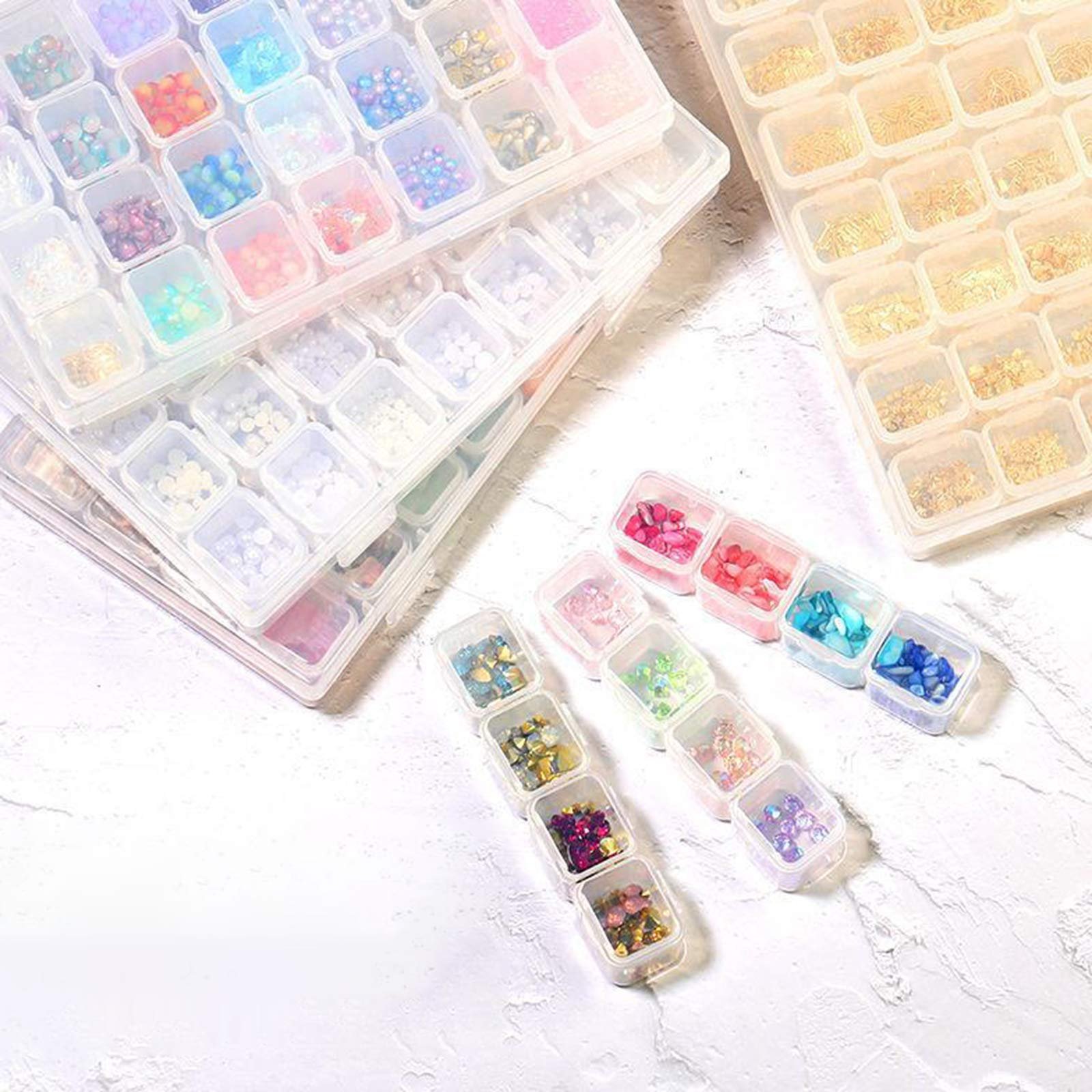 Жемчуг для дизайна ногтей Маленькие Полукруглые Микс, фото №5