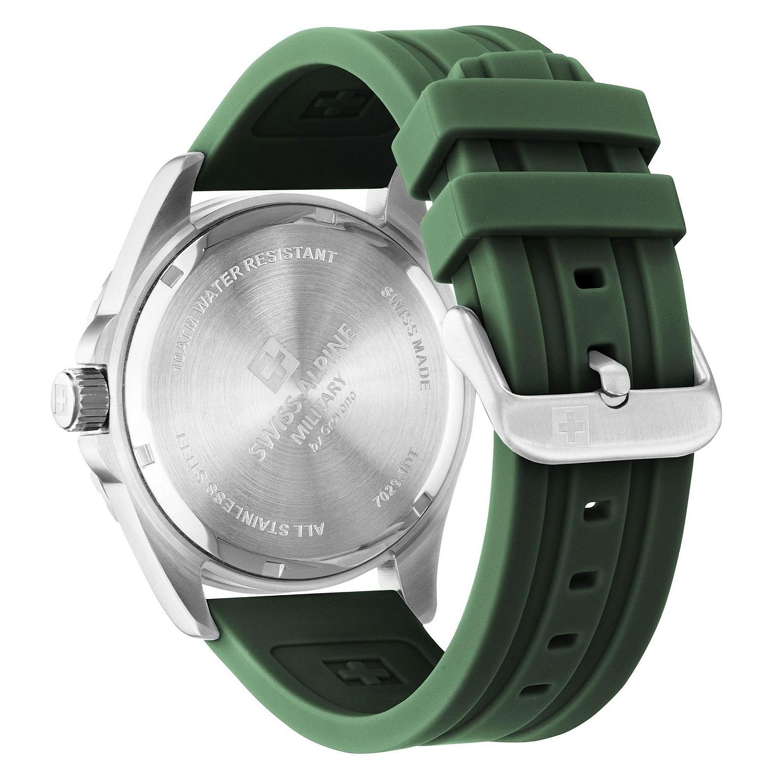 Чоловічий годинник Swiss Alpine Military 7029.1, кварцовий, аналоговий, силіконовий ремінець, фото №3 Чоловічий годинник Swiss Alpine Military 7029.1, кварцовий, аналоговий, силіконовий ремінець, фото №3
