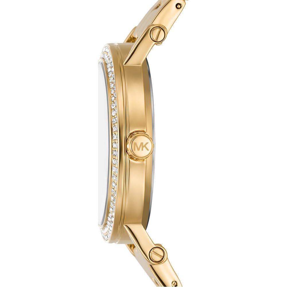 Жіночий годинник Кварцовий Michael Kors Corey MK7345-AMZUK Золотий та чорний, 38 мм, фото №3