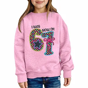 Дитячий світшот з принтом, кругла горловина, довгий рукав - Фото 1