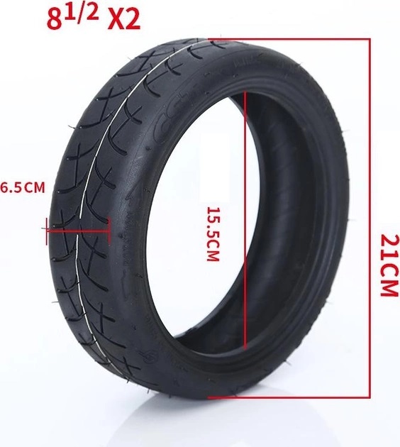 Шина с камерой Xiamen 8 1/2х2 для электросамоката Xiaomi M365/1S/Pro на переднее колесо 050607, фото №4