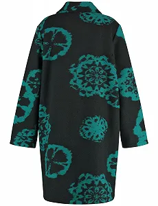 Коротка куртка Samoon З довгими рукавами візерункова synthetic.ua - Фото 1