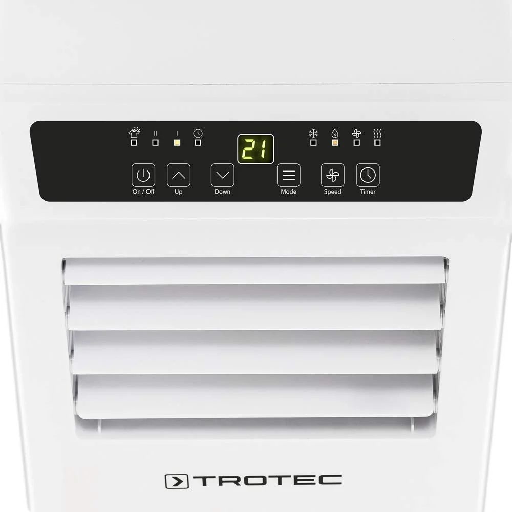 Мобільний кондиціонер TROTEC PAC 2010 SH 4-в-1 2 кВт 7000 BTU/год до 26 м² з функцією обігріву, фото №7 Мобільний кондиціонер TROTEC PAC 2010 SH 4-в-1 2 кВт 7000 BTU/год до 26 м² з функцією обігріву, фото №7