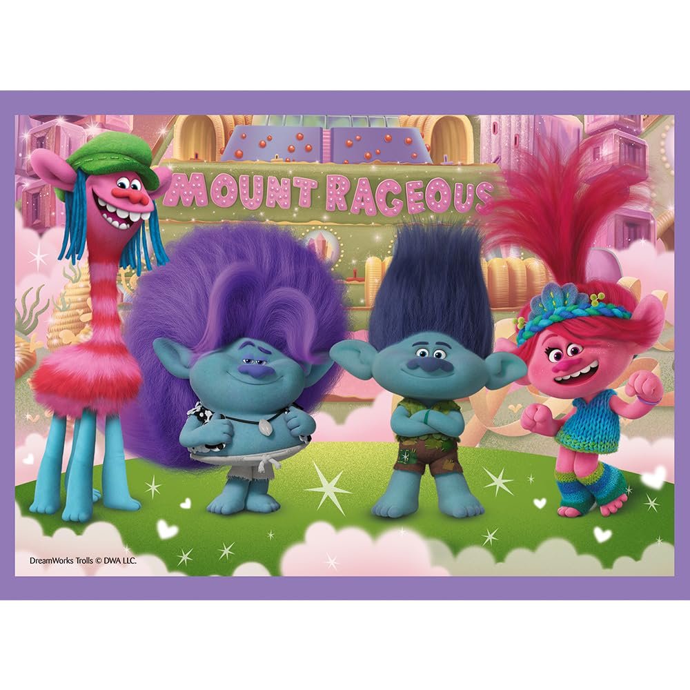 Пазл Trefl Trolls Band Together Adventures of the Colourful Trolls 4-в-1 35-70 елементів Multi-Colour, фото №9